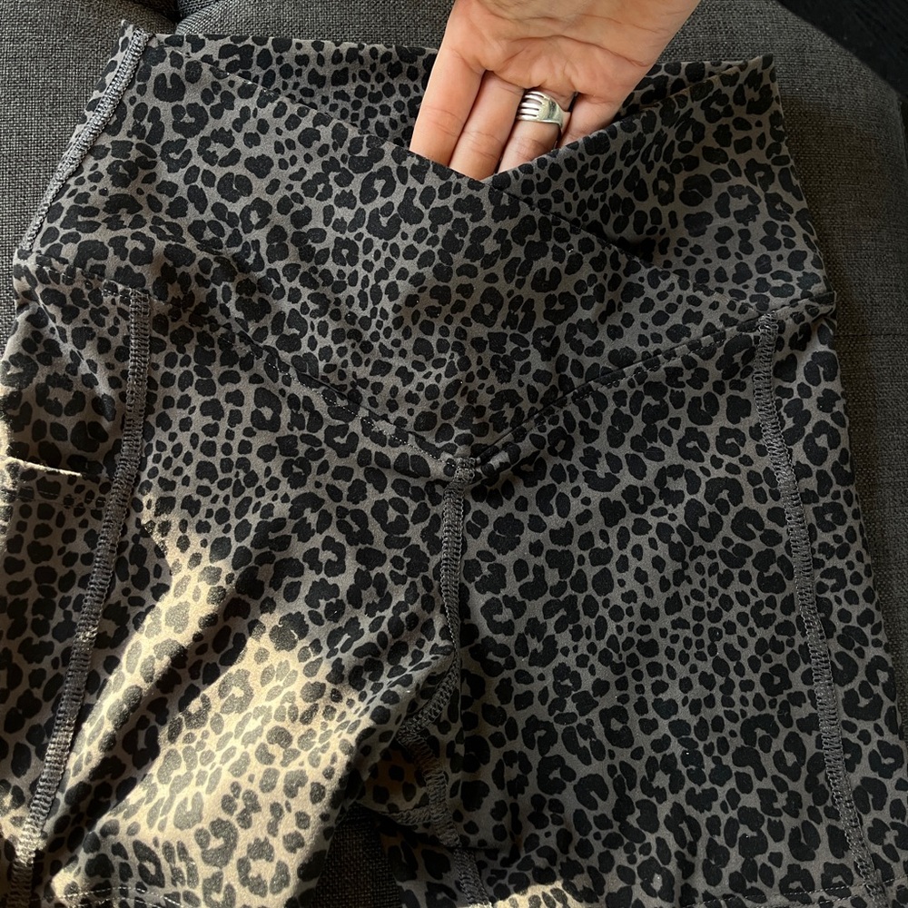 Evolution and Creation- Cross body biker shorts- Leopard print